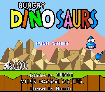 Hungry Dinosaurs (Europe) screen shot title